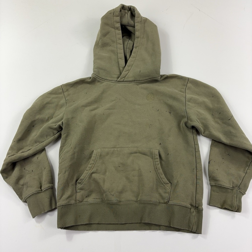 Ninth Hall Hoodie Mens S Green Pullover Lined Fleece Logo Fundamentals